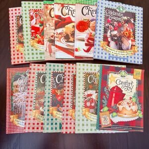 Gooseberry Patch 12 Christmas Cookbooks Lot Bundle Celebrate Seasons Comfort